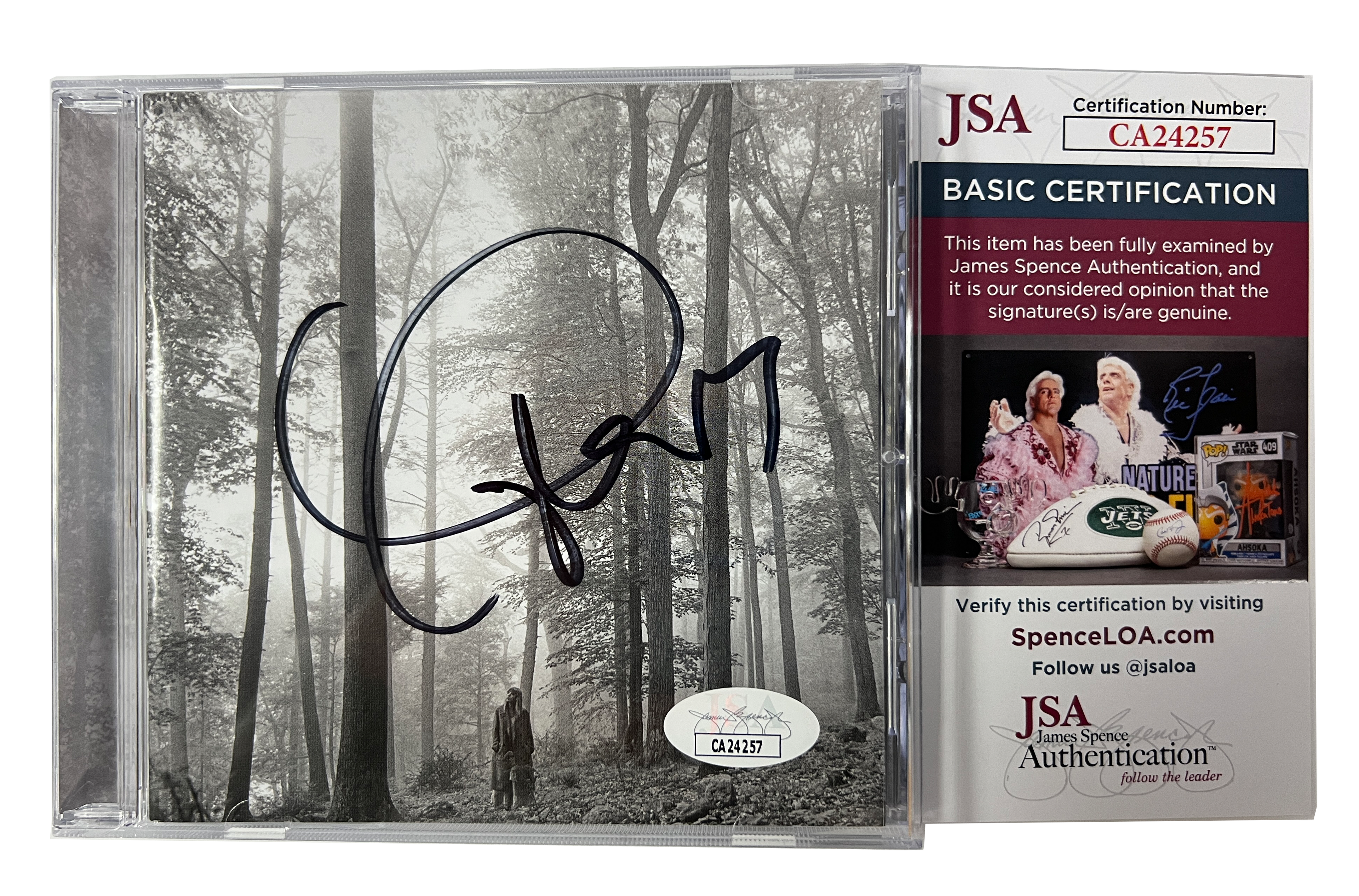 Taylor Swift Folklore Official CD With Heart JSA