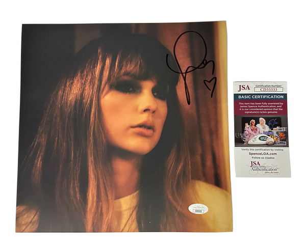 Taylor Swift Midnights Jade Green Official Vinyl Insert JSA