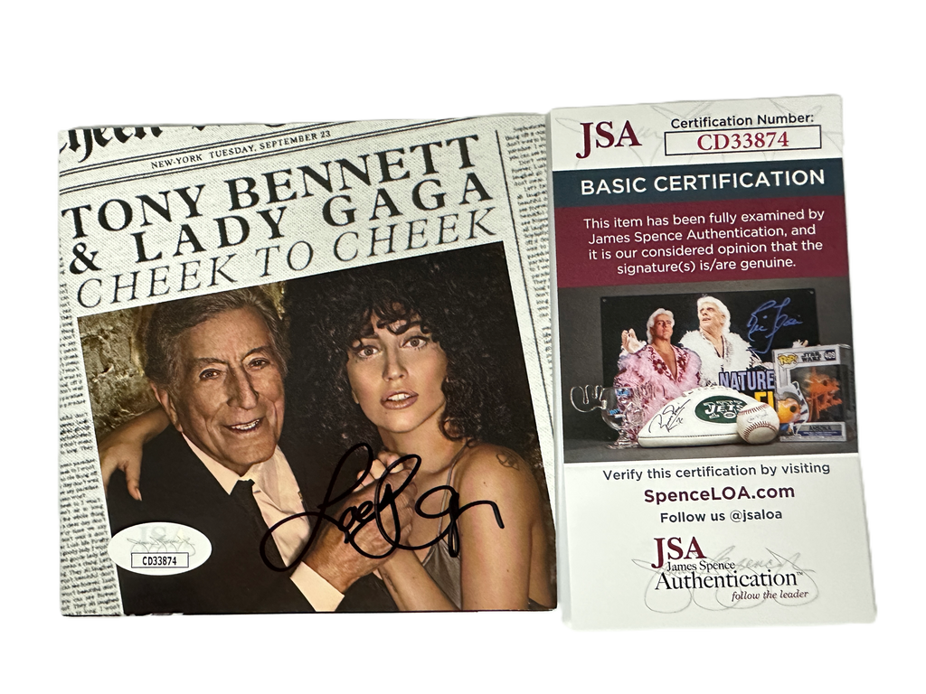 Lady Gaga Tony Bennett Cheek to Cheek Official CD JSA