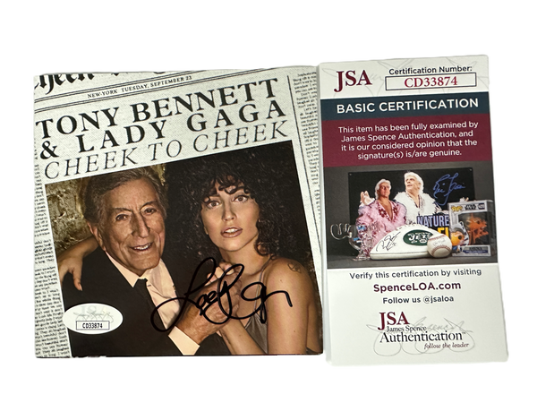 Lady Gaga Tony Bennett Cheek to Cheek Official CD JSA