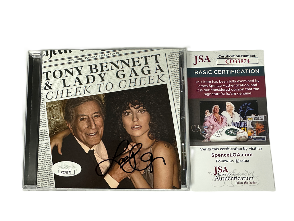 Lady Gaga Tony Bennett Cheek to Cheek Official CD JSA