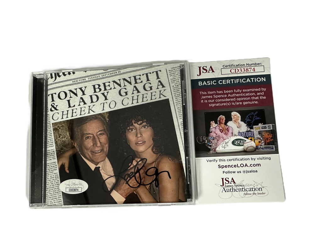 Lady Gaga Tony Bennett Cheek to Cheek Official CD JSA