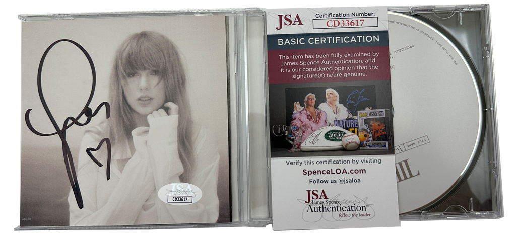 Taylor Swift The Tortured Poets Department Official CD With Heart JSA