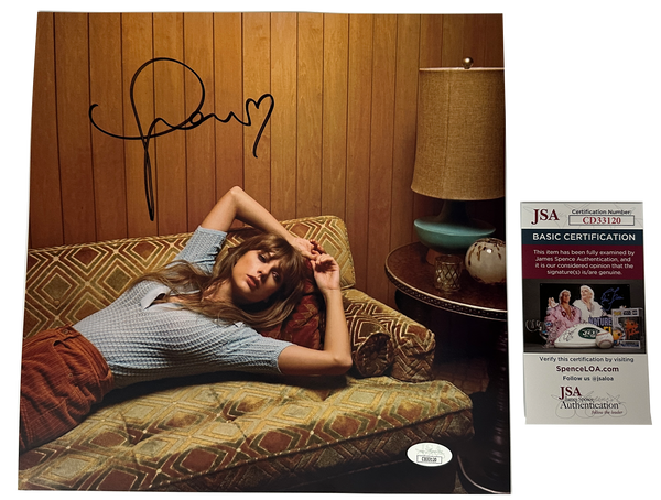 Taylor Swift Midnights Moonstone Official Vinyl Insert JSA