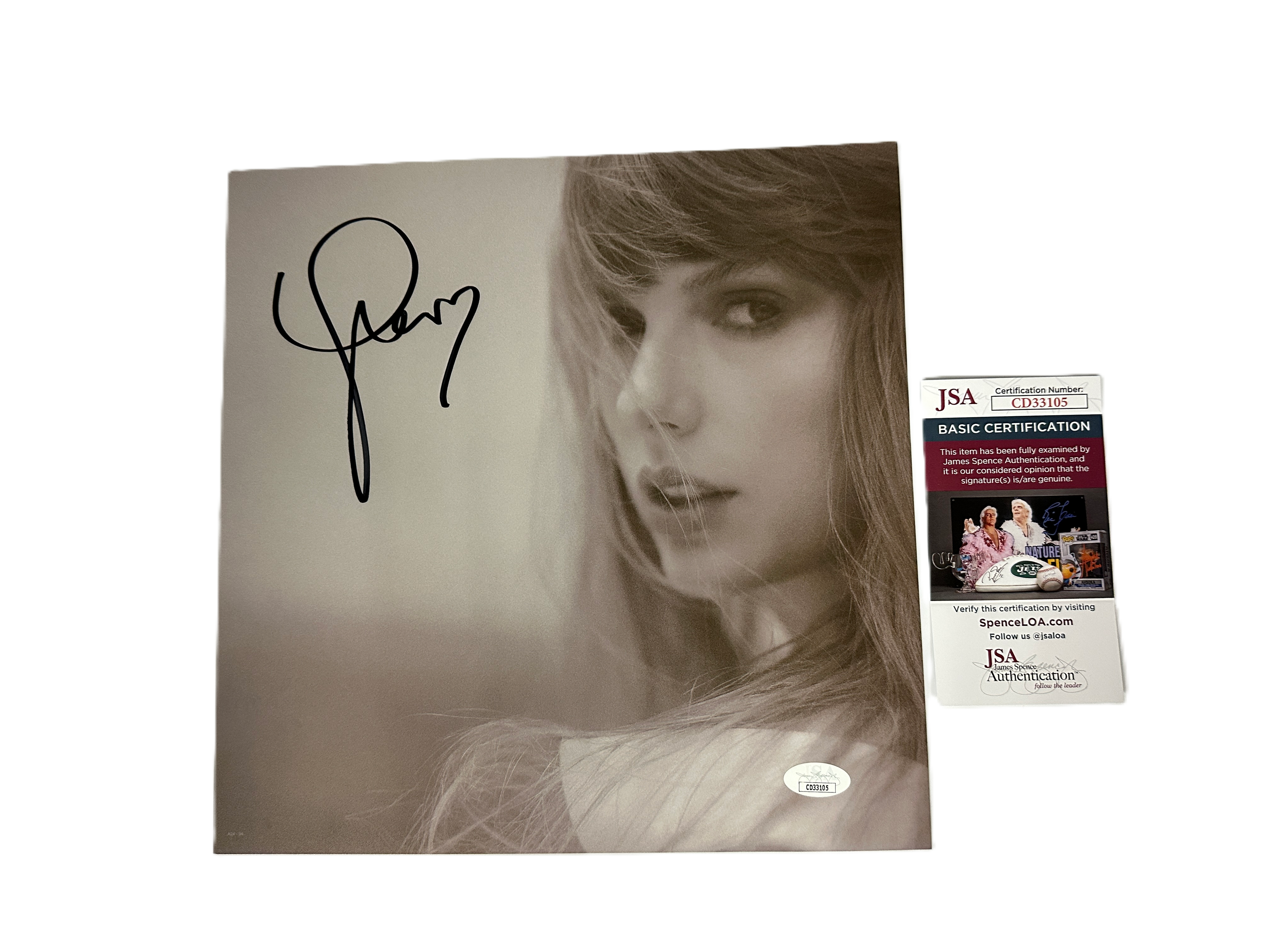 Taylor Swift The Tortured Poets Department Official Vinyl Insert JSA