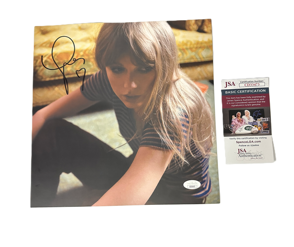 Taylor Swift Midnights Mahogany Official Vinyl Insert JSA